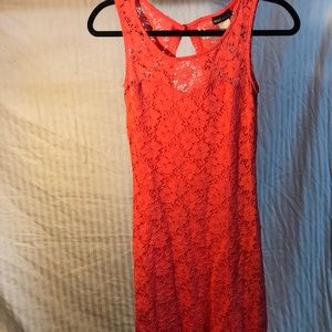 Coral Bodycon Wetseal Dress